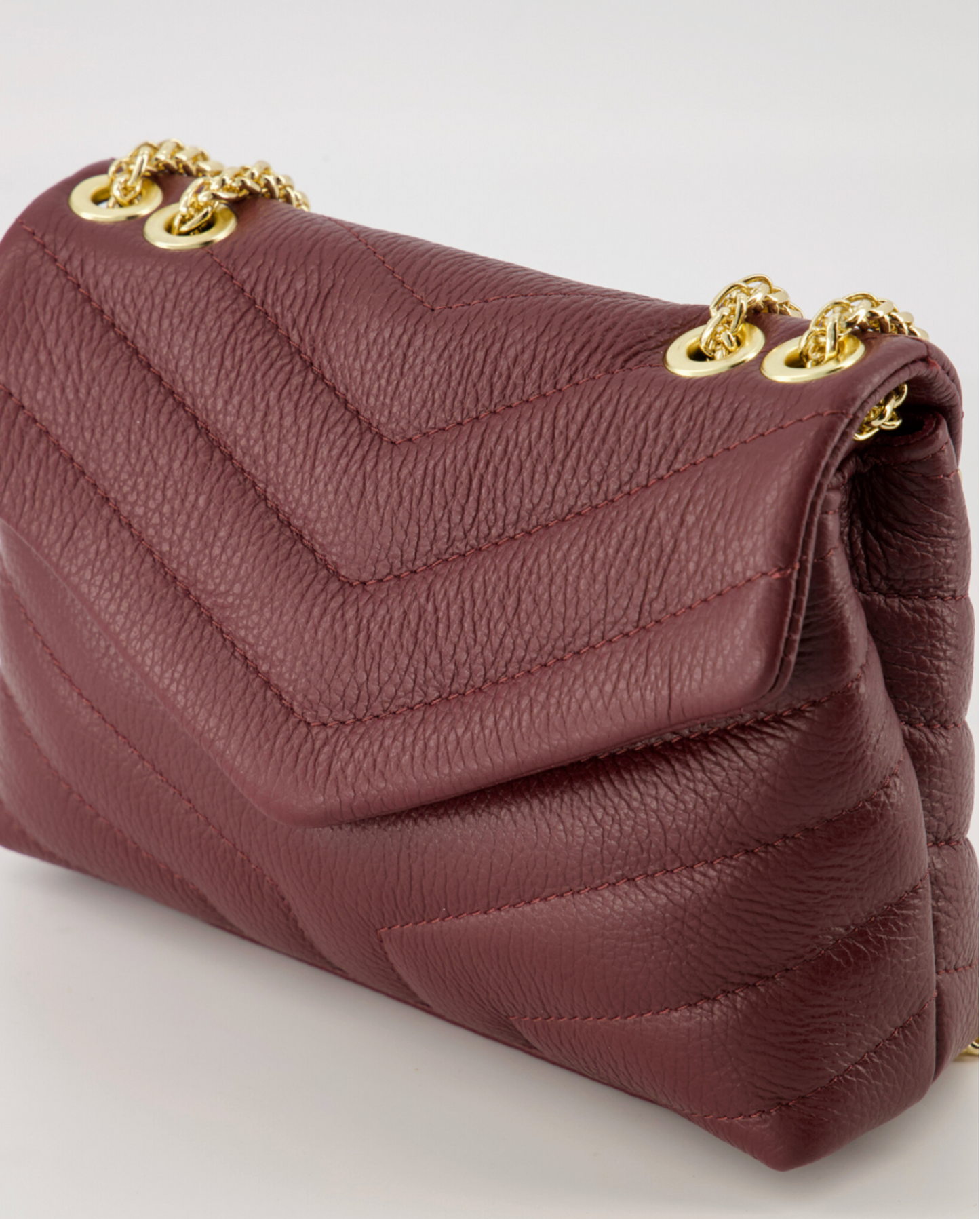 
                  
                    Crossbody Tas Dames – Italiaans Leer met Gouden Ketting
                  
                