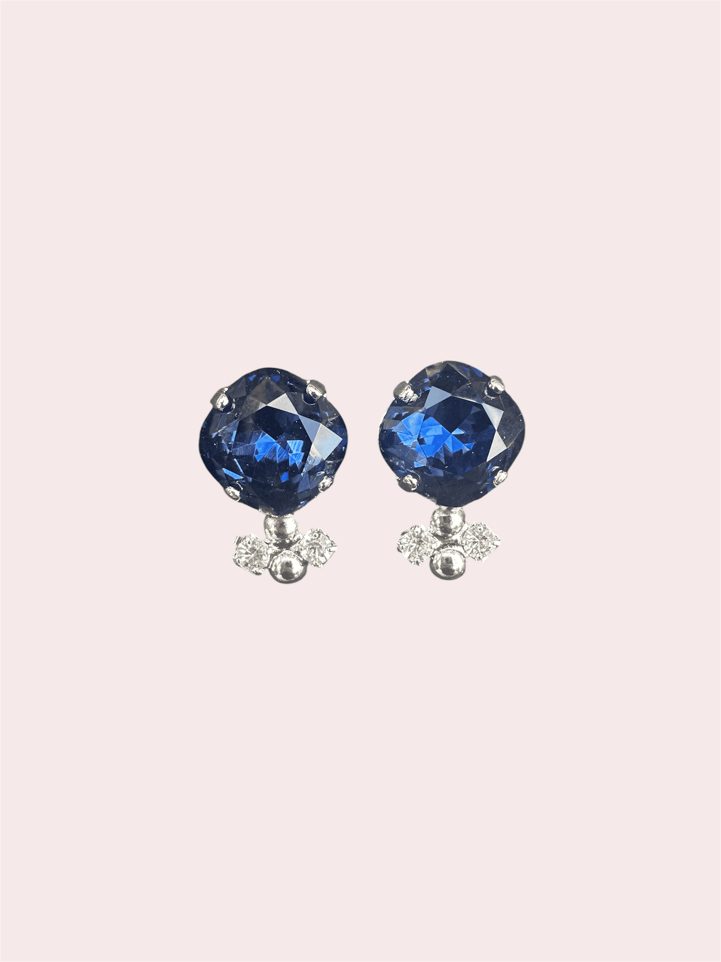 Blauwe Swarovski oorbellen statement sieraden 