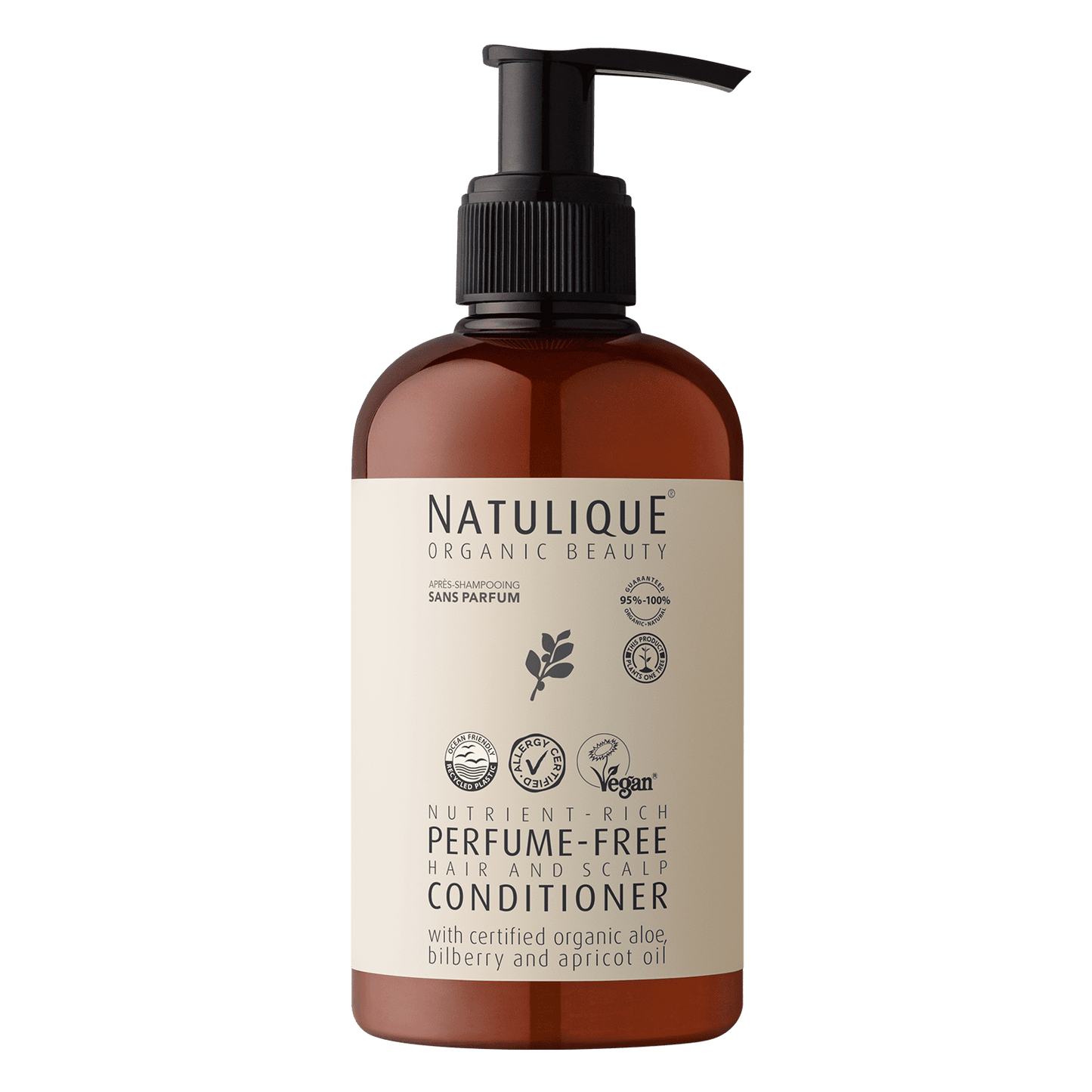 NATULIQUE Perfume-Free Conditioner – Biologische conditioner voor gevoelige hoofdhuid
