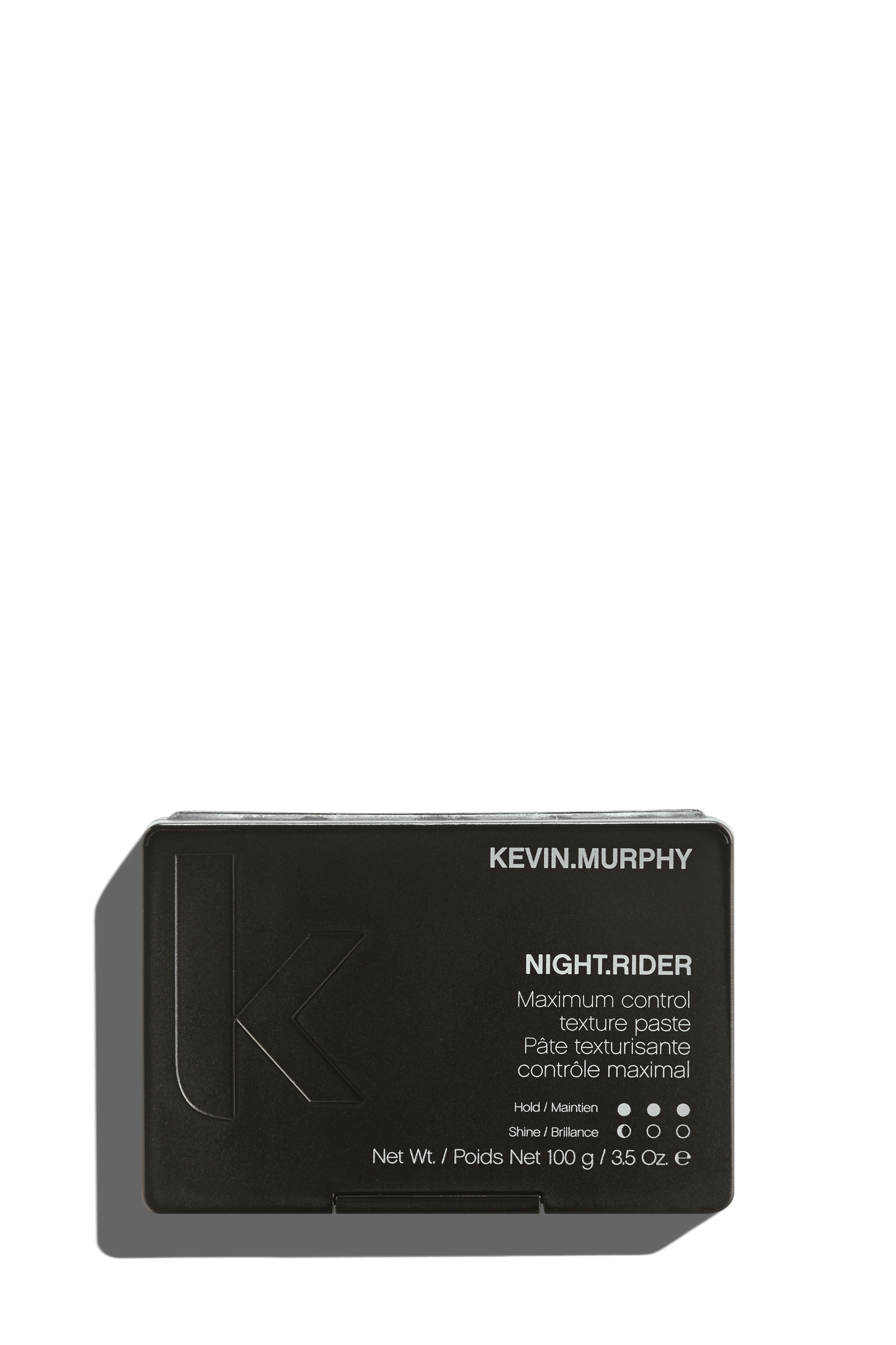 NIGHT.RIDER heeft een stevige houvast en een matte textuur voor een korte of rauwe look.