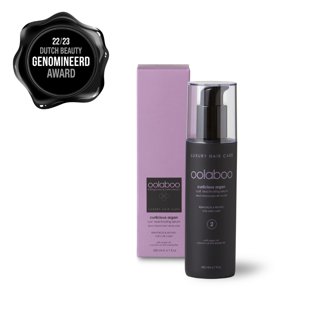 OOLABOO Curlicious Argan Curl Reactivating Serum 200ml - hydratatie serum voor krullen stap 2