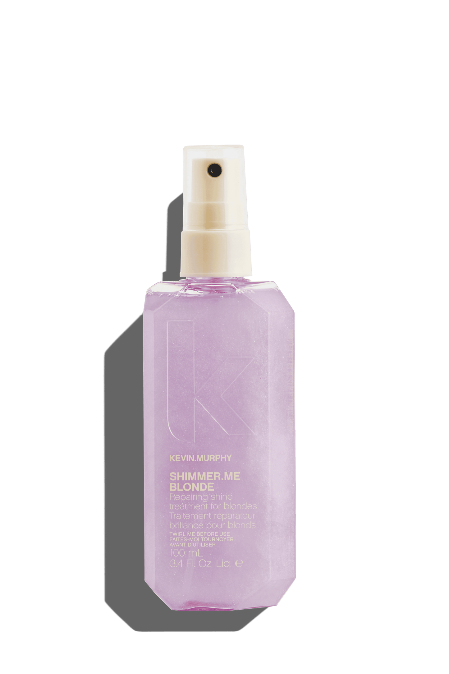 Hydrateert, herstel en verfris highlights, grijs- en blindtinten met SHIMMER ME BLONDE. Laat het haar glanzen en verzorgt tegelijk met vitamines.