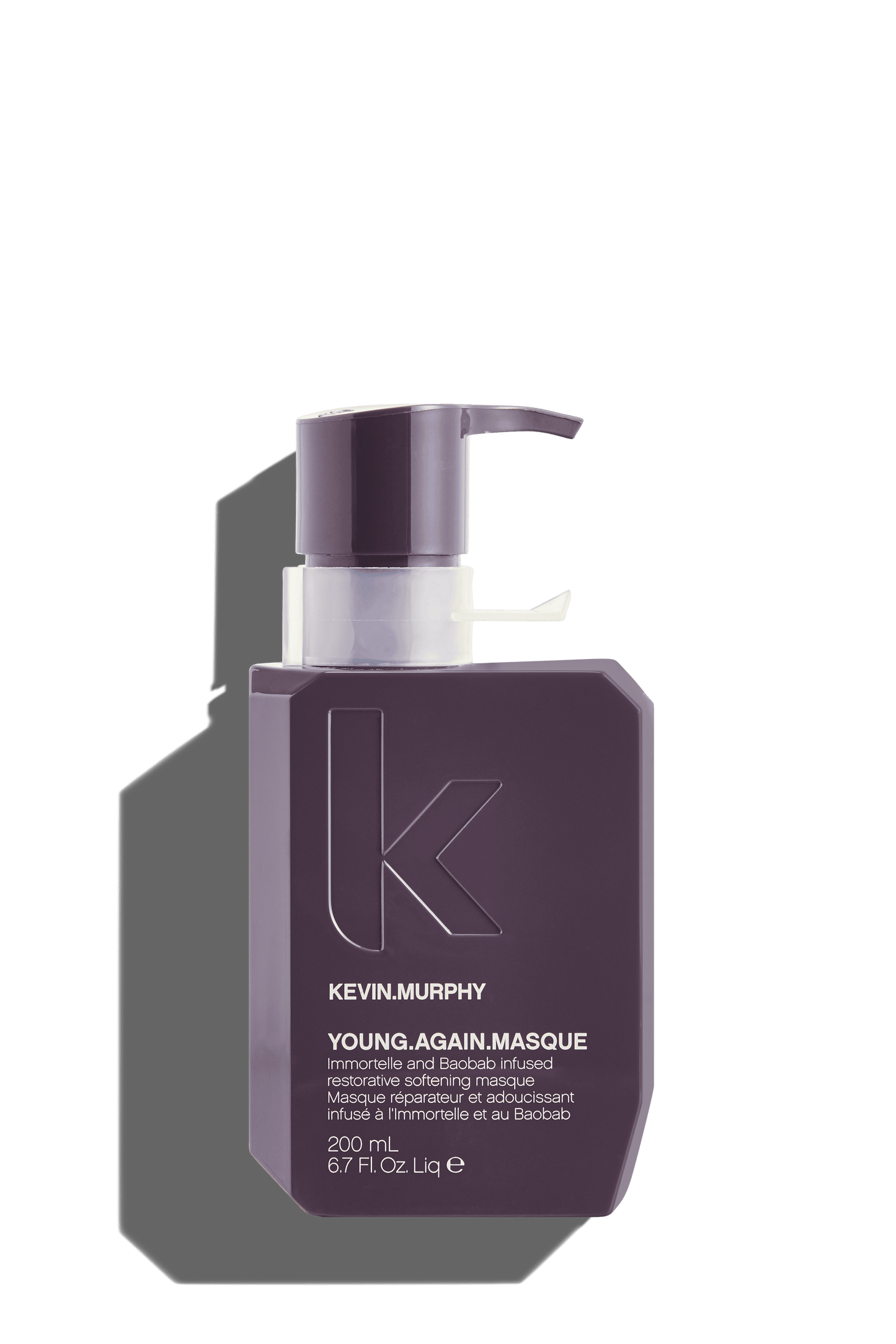 Diep herstellend masker van kevin murphy met een complex van 20 Aminozuren, Ouinoa en Rijstproteïnen, Immortelle, Lotusbloem en Baobab zaadoliën om droog, beschadigd of broos haar te verjongen en te laten glanzen.