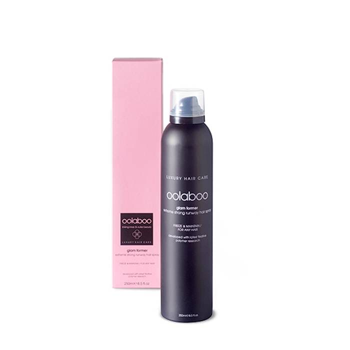 OOLABOO Glam Former Runway Hair Spray detail - extreme hold flexibele finish