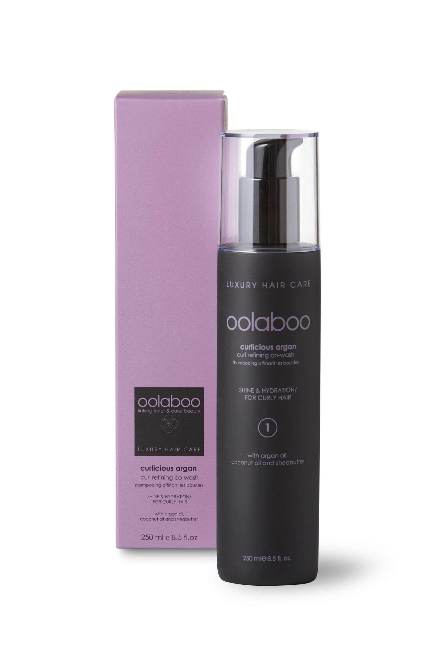 
                  
                    OOLABOO Curlicious Argan Co-wash 200ml zij-aanzicht
                  
                