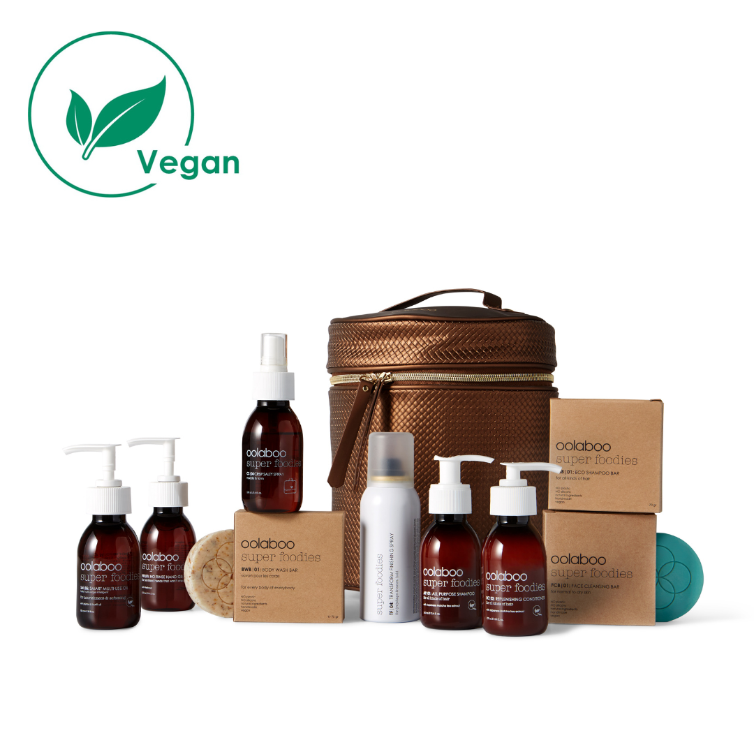 OOLABOO Let's Take Them All Beautycase - luxe verzorgingsset gevuld met Super Foodies essentials