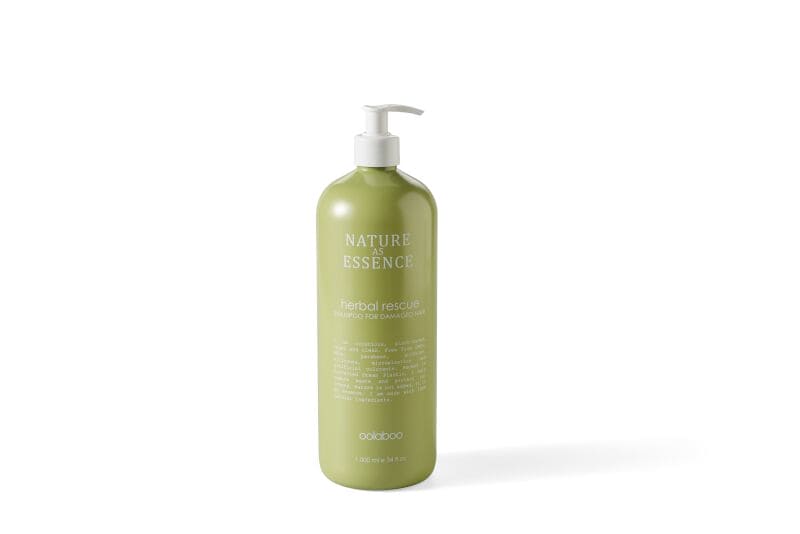 Oolaboo Herbal Rescue Shampoo 1000ml salon size voor beschadigd haar - duurzame vegan shampoo