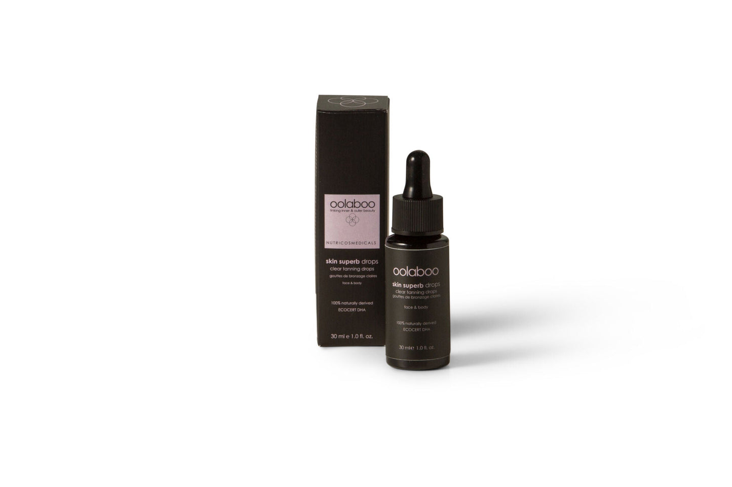OOLABOO Skin Superb Clear Tanning Drops detail - kleurloze druppels voor egale teint
