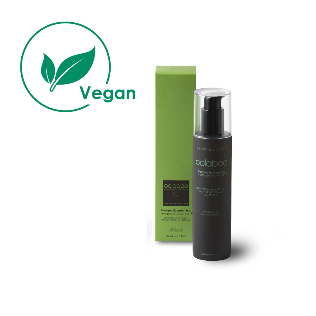 OOLABOO Therapeutic Green Tea Energizing Vitality Shampoo 250ml - vitaliserende shampoo voor haar en hoofdhuid